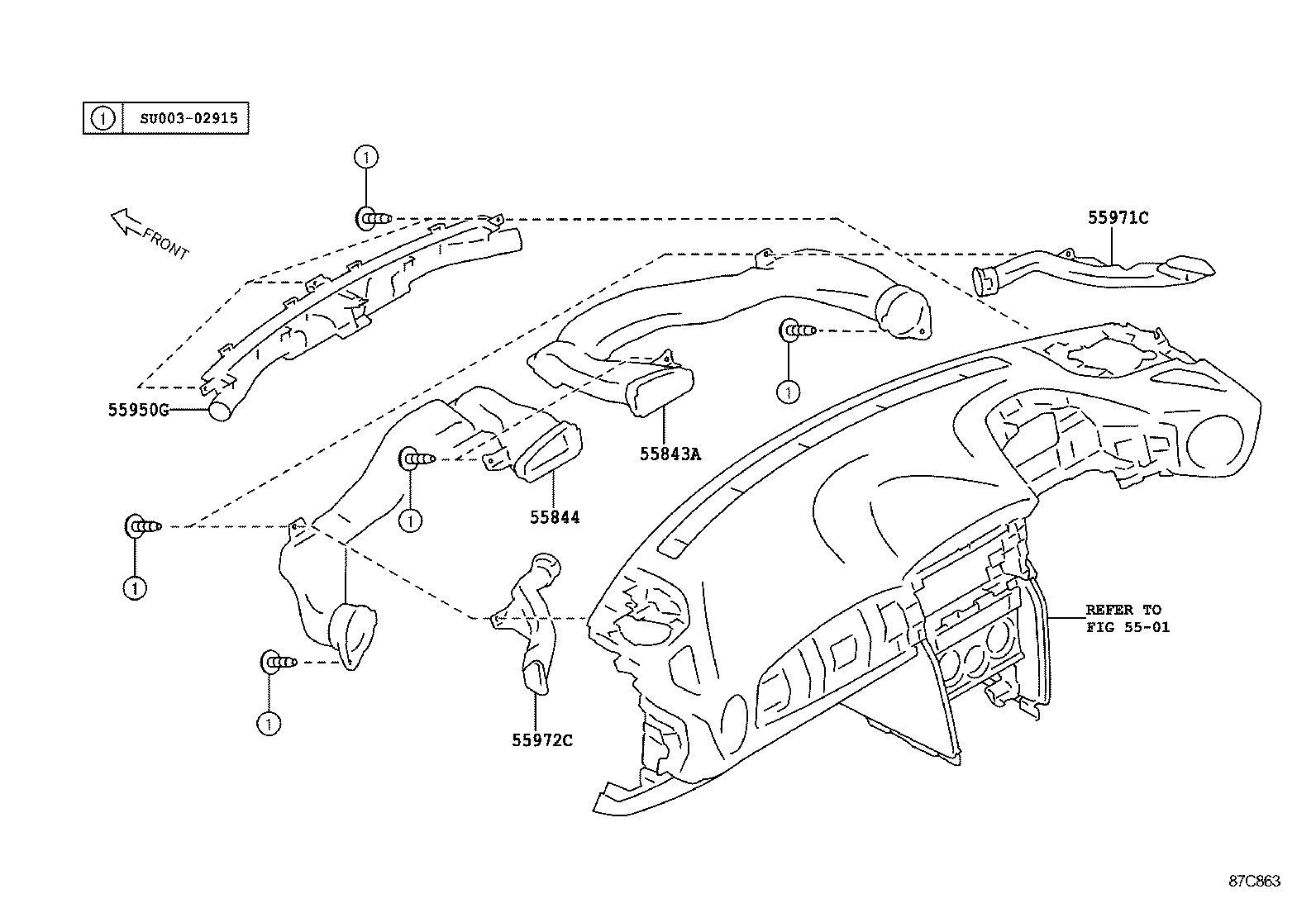  GT86 86 |  HEATING AIR CONDITIONING CONTROL AIR DUCT