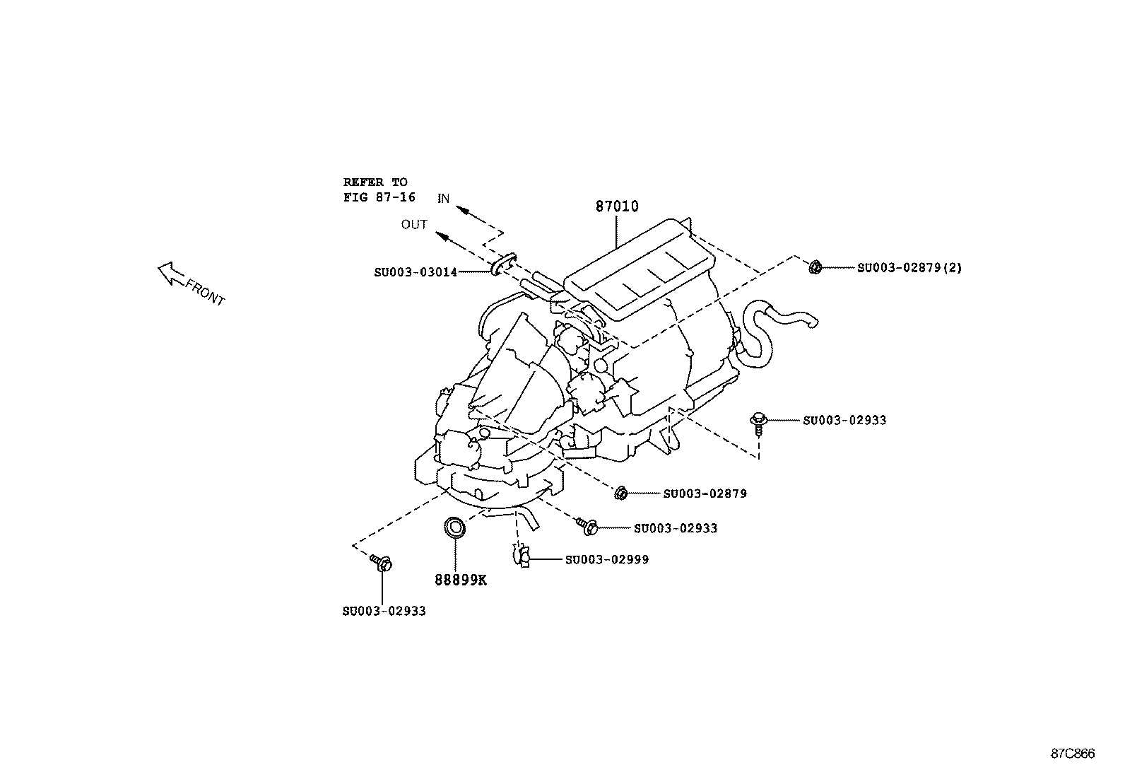  GT86 86 |  HEATING AIR CONDITIONING COOLER UNIT