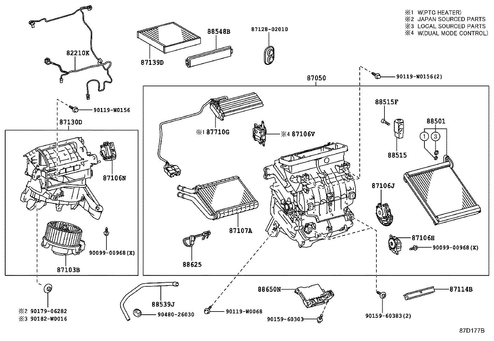  AURIS HYBRID UKP |  HEATING AIR CONDITIONING COOLER UNIT