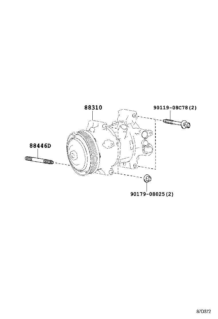  RAV4 |  HEATING AIR CONDITIONING COMPRESSOR