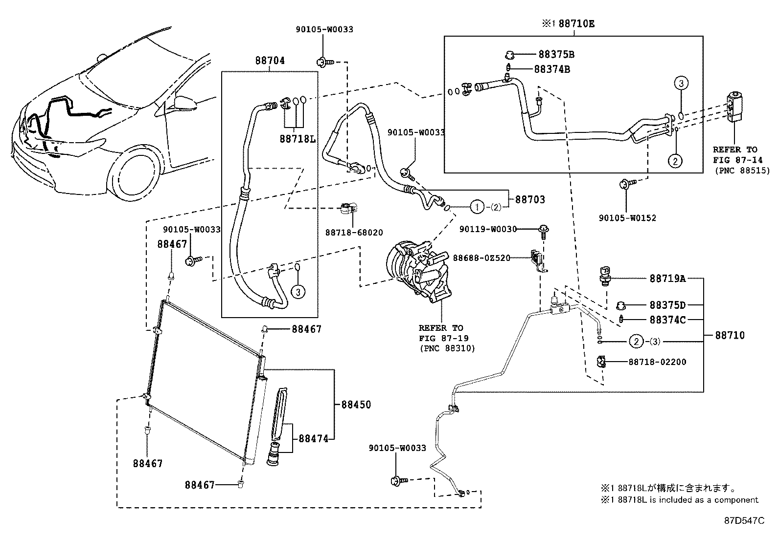  AURIS HYBRID UKP |  HEATING AIR CONDITIONING COOLER PIPING