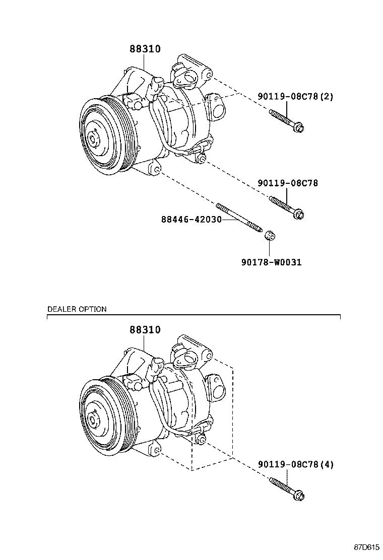  YARIS HYBRID FRP |  HEATING AIR CONDITIONING COMPRESSOR