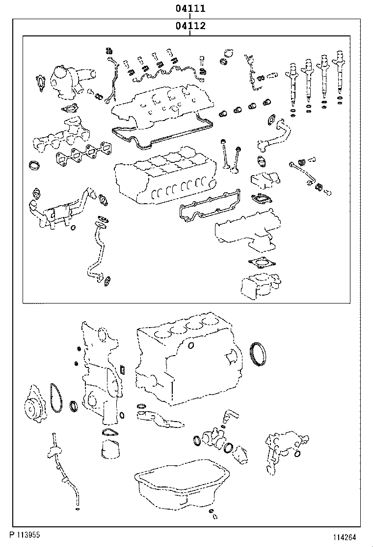  RAV4 |  ENGINE OVERHAUL GASKET KIT