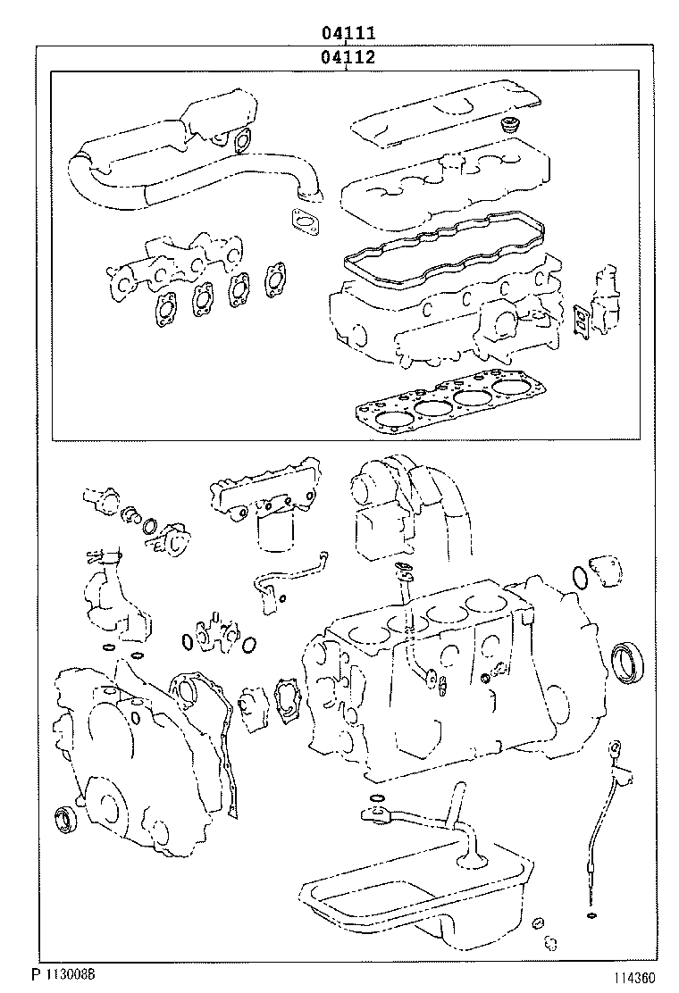  DYNA |  ENGINE OVERHAUL GASKET KIT