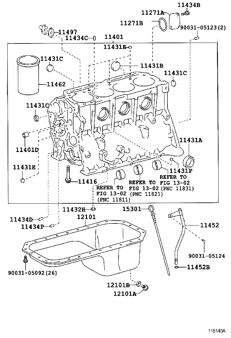  DYNA |  CYLINDER BLOCK