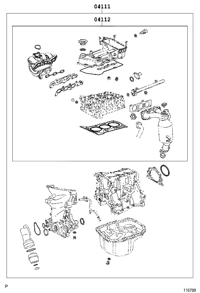  YARIS JPP |  ENGINE OVERHAUL GASKET KIT