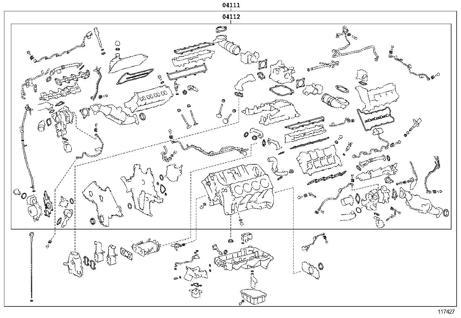  LAND CRUISER 200 202 |  ENGINE OVERHAUL GASKET KIT
