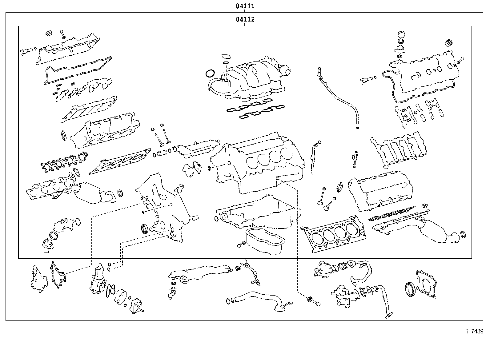  LAND CRUISER 200 202 |  ENGINE OVERHAUL GASKET KIT