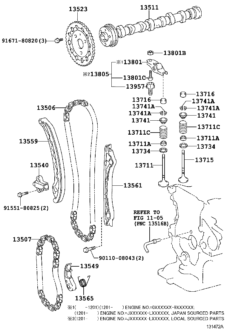  AURIS HYBRID UKP |  CAMSHAFT VALVE