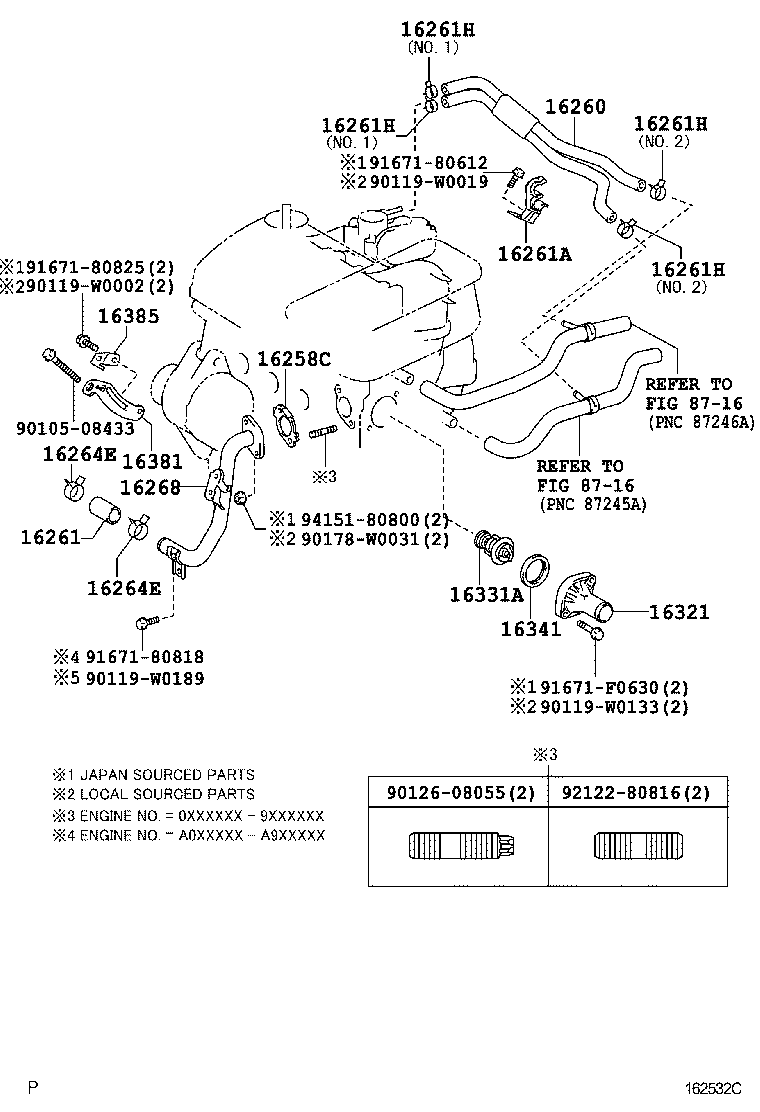  YARIS FRP |  RADIATOR WATER OUTLET