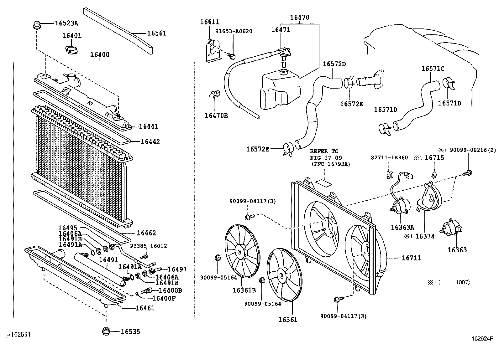  CAMRY |  RADIATOR WATER OUTLET