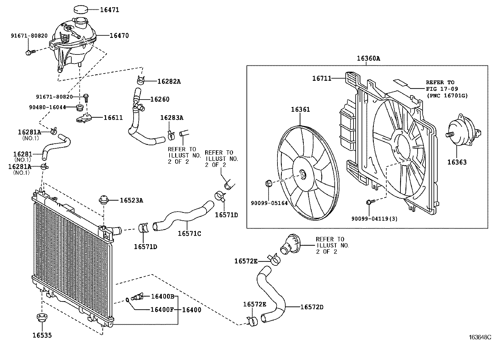  YARIS FRP |  RADIATOR WATER OUTLET