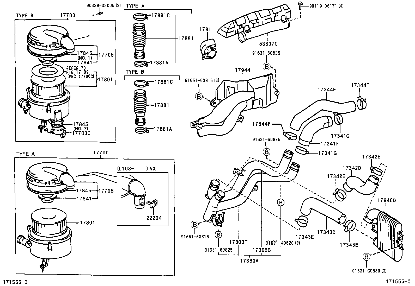  LAND CRUISER 100 |  AIR CLEANER