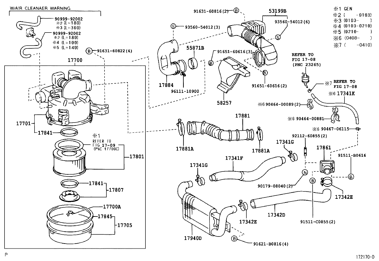  COASTER |  AIR CLEANER