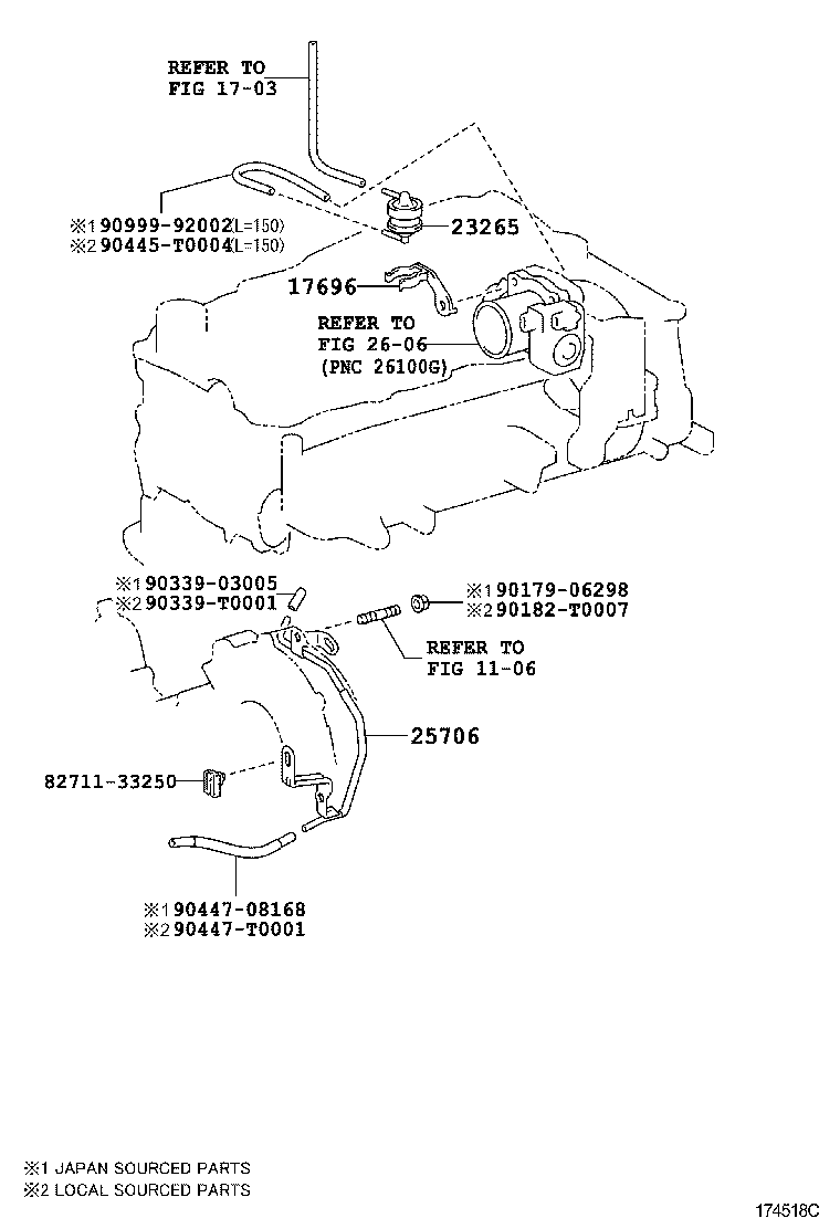  HILUX |  VACUUM PIPING