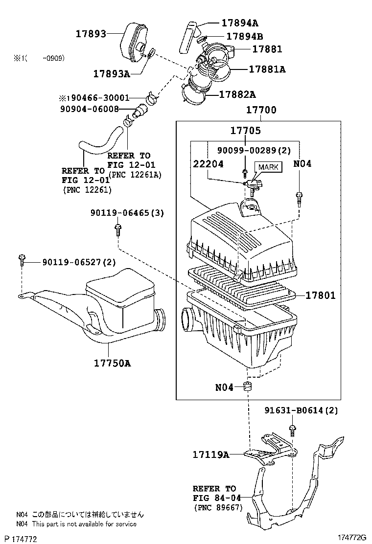  CAMRY |  AIR CLEANER