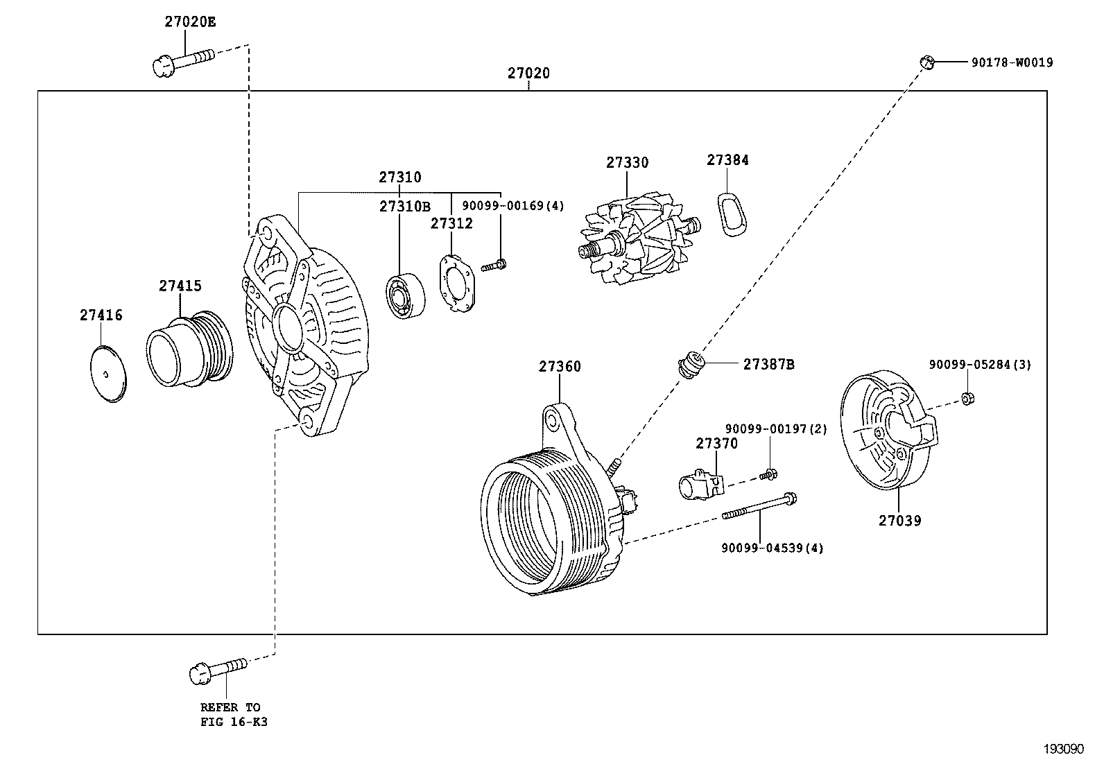  YARIS FRP |  ALTERNATOR