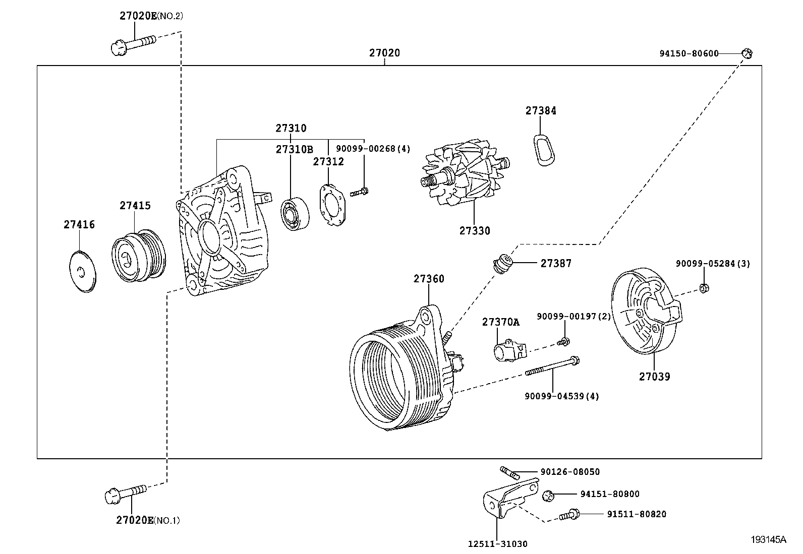  RX270 350 450H |  ALTERNATOR