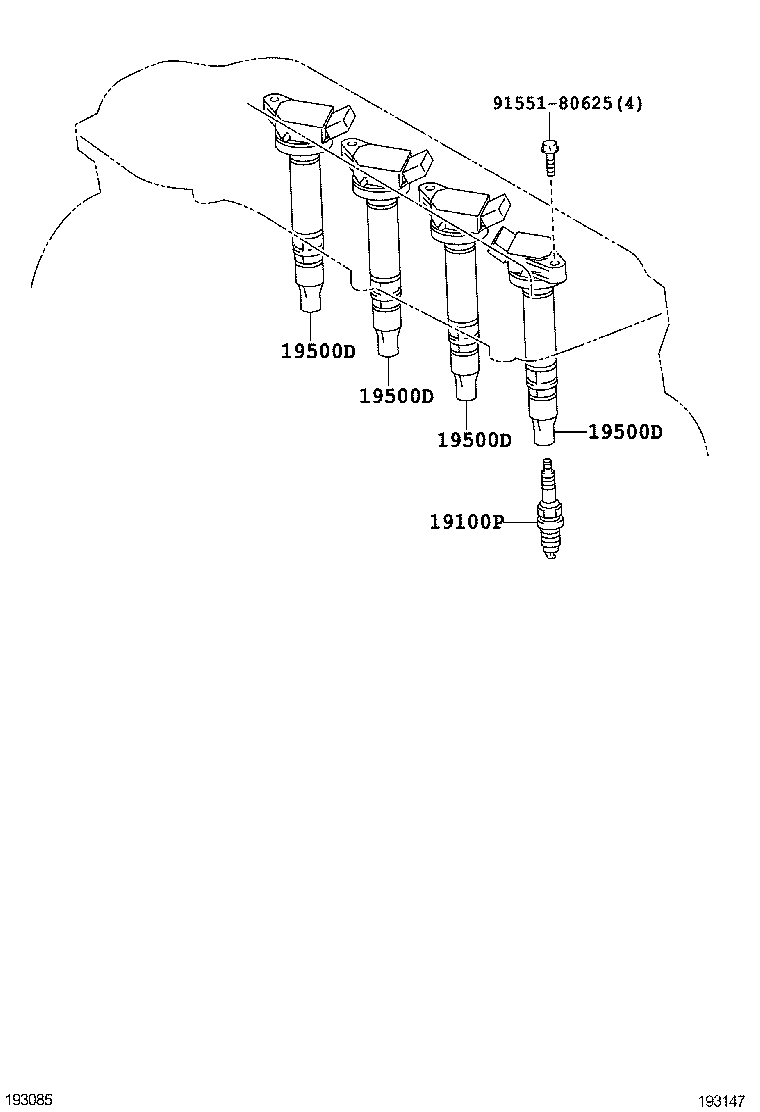  AURIS HYBRID UKP |  IGNITION COIL SPARK PLUG