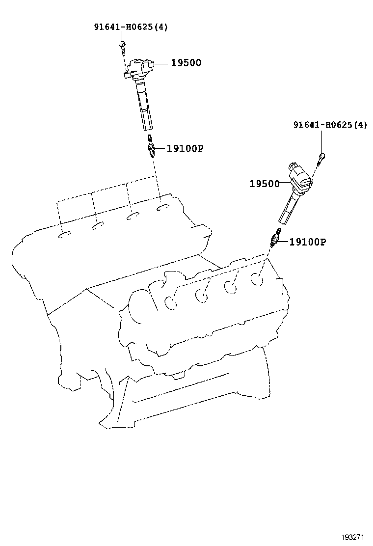  LAND CRUISER 200 202 |  IGNITION COIL SPARK PLUG