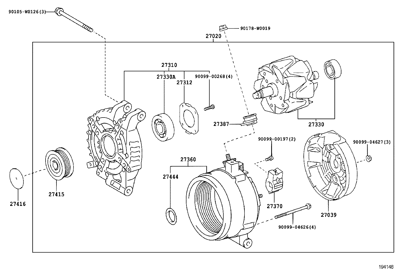 AVENSIS |  ALTERNATOR