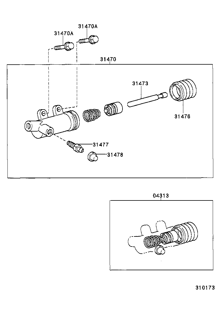  DYNA |  CLUTCH RELEASE CYLINDER