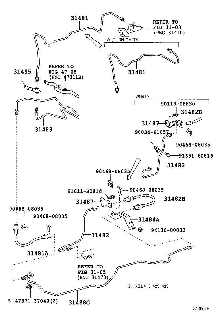  DYNA |  CLUTCH PEDAL FLEXIBLE HOSE