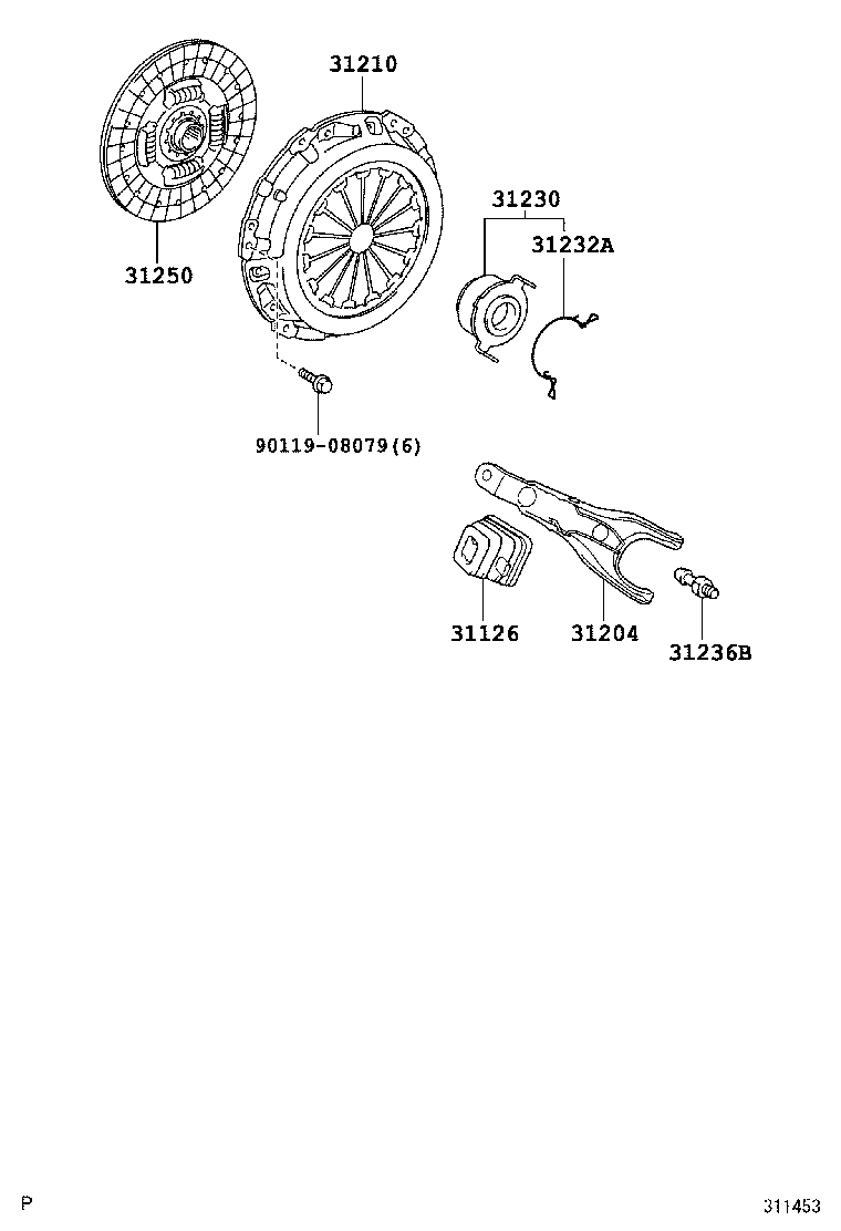  YARIS JPP |  CLUTCH RELEASE FORK