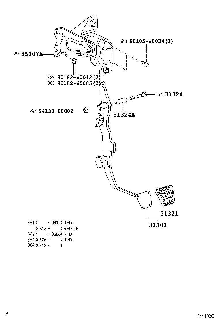  AYGO |  CLUTCH PEDAL FLEXIBLE HOSE