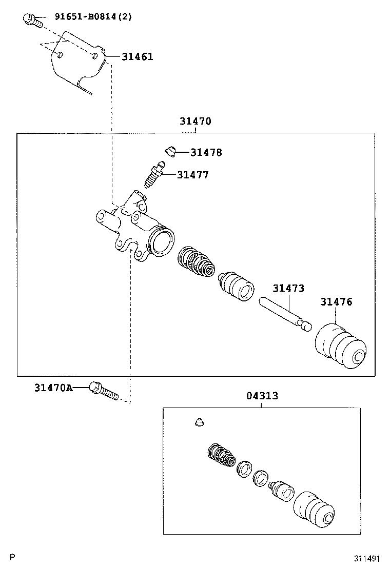  YARIS FRP |  CLUTCH RELEASE CYLINDER