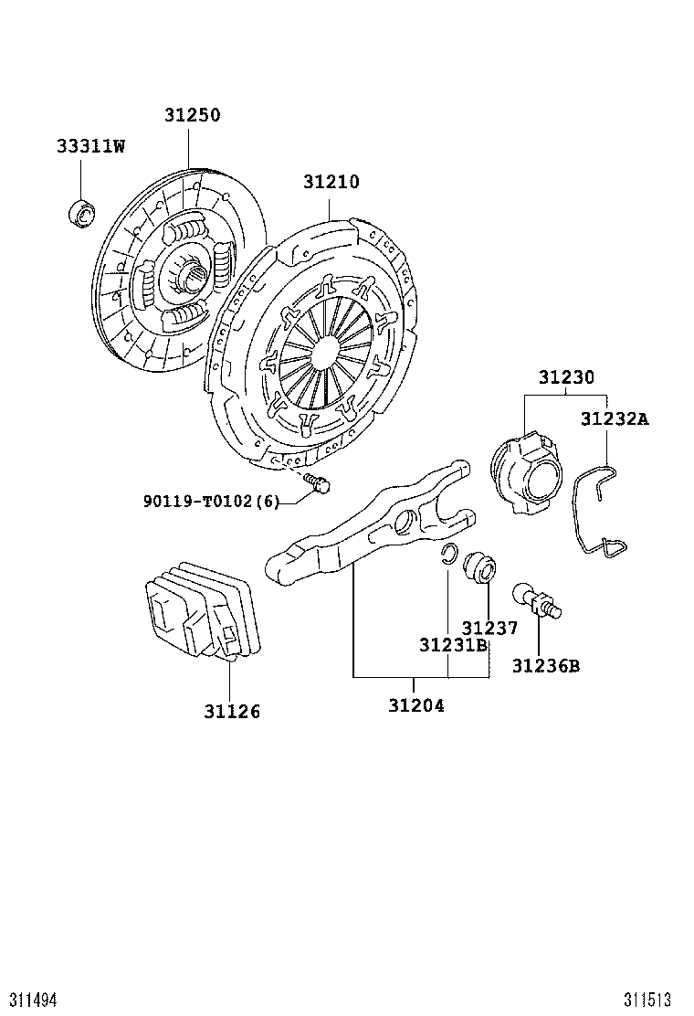  HILUX |  CLUTCH RELEASE FORK