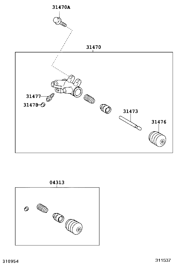  YARIS FRP |  CLUTCH RELEASE CYLINDER
