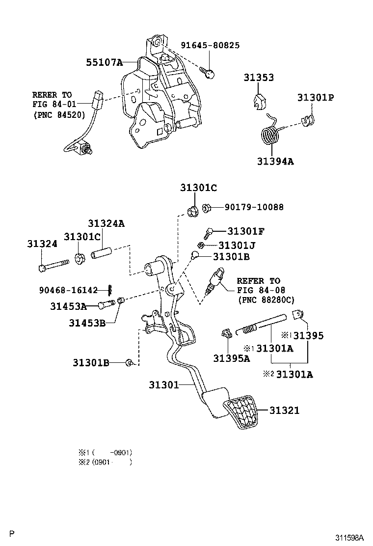  CAMRY |  CLUTCH PEDAL FLEXIBLE HOSE