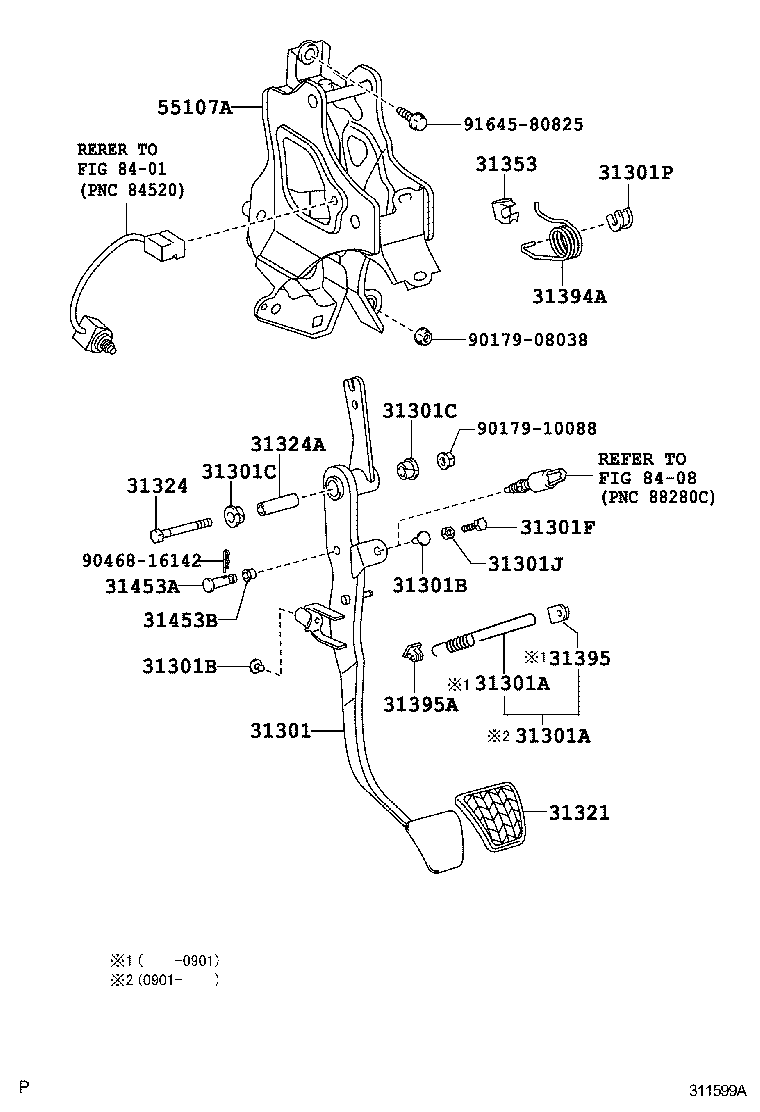  CAMRY |  CLUTCH PEDAL FLEXIBLE HOSE