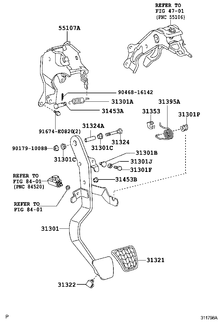  YARIS JPP |  CLUTCH PEDAL FLEXIBLE HOSE