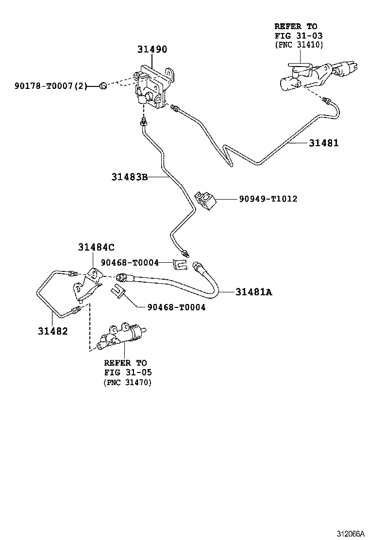  HILUX |  CLUTCH PEDAL FLEXIBLE HOSE