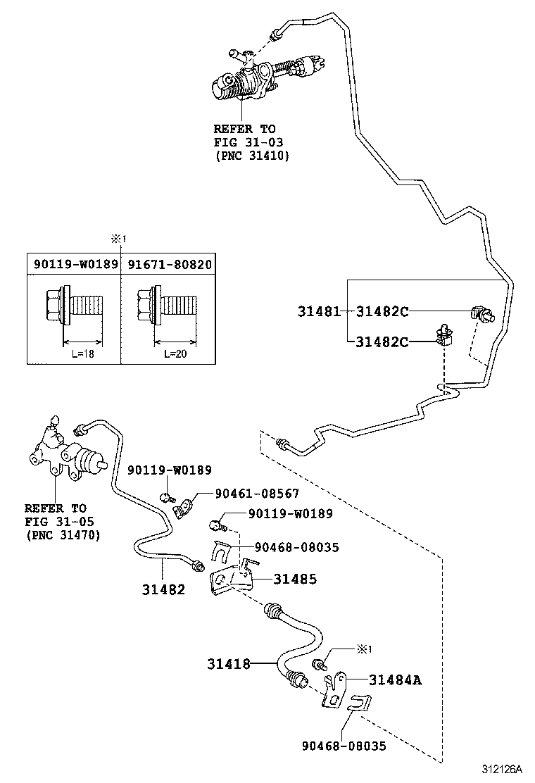  YARIS FRP |  CLUTCH PEDAL FLEXIBLE HOSE