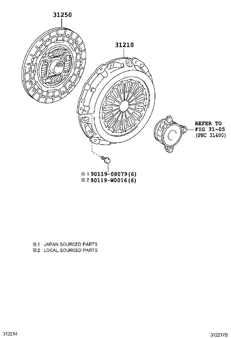 AURIS HYBRID UKP |  CLUTCH RELEASE FORK