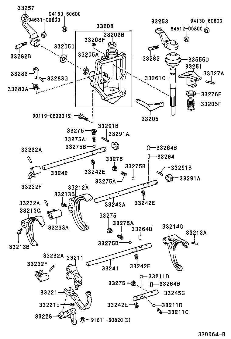  DYNA 150 |  GEAR SHIFT FORK LEVER SHAFT MTM