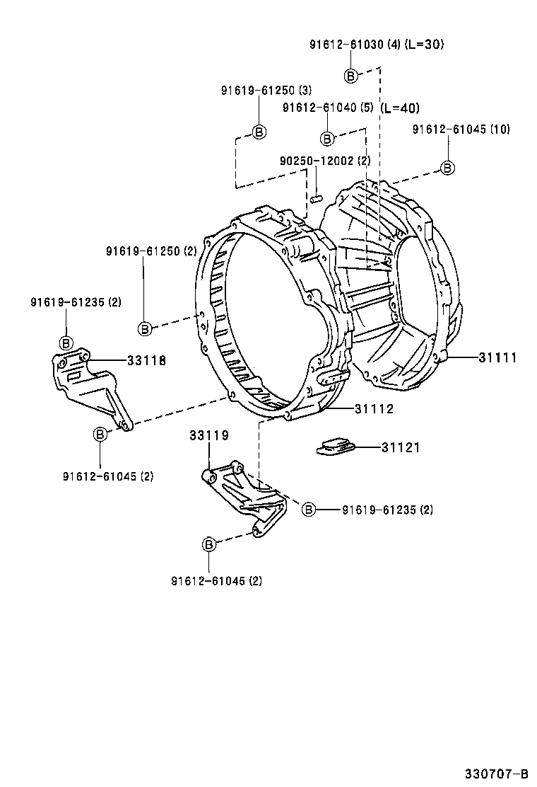  COASTER |  CLUTCH HOUSING TRANSMISSION CASE MTM