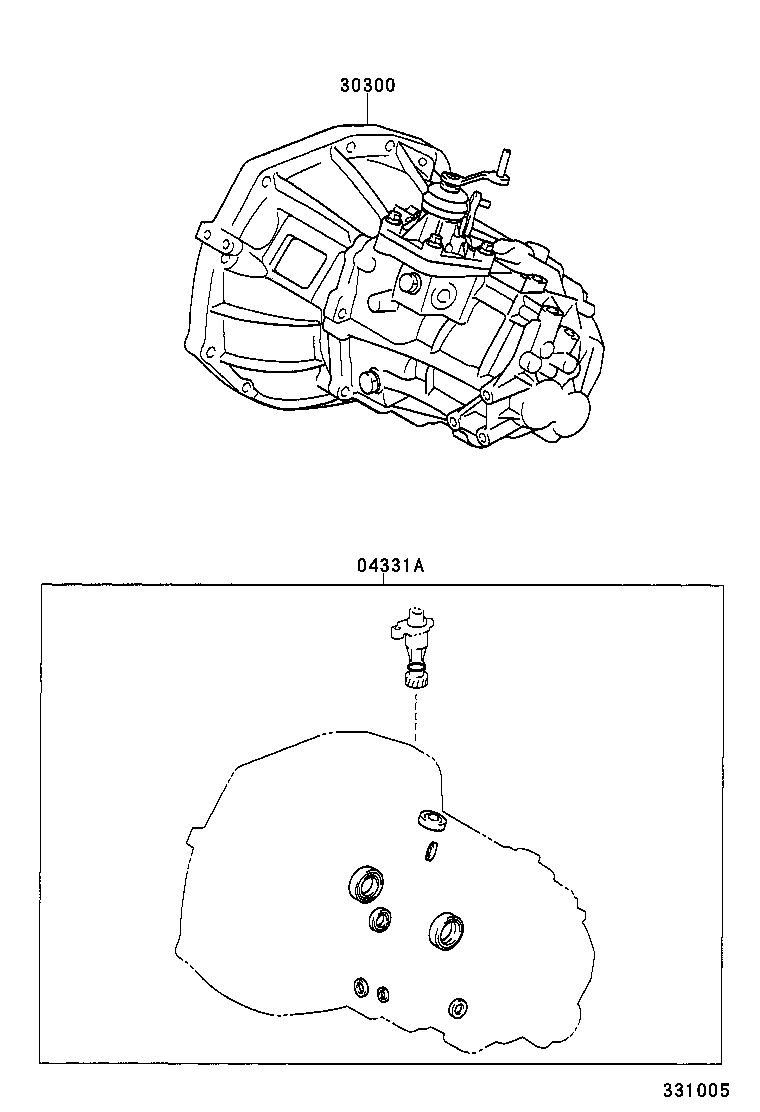  YARIS JPP |  TRANSAXLE OR TRANSMISSION ASSY GASKET KIT MTM