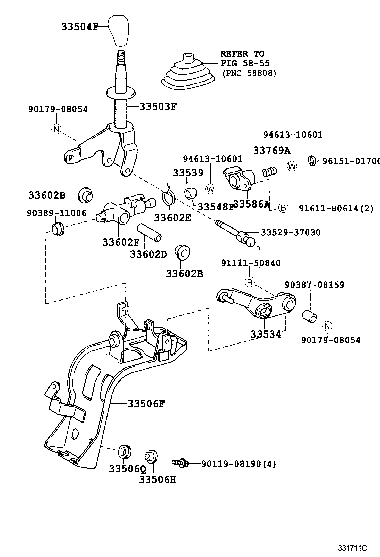  DYNA |  SHIFT LEVER RETAINER
