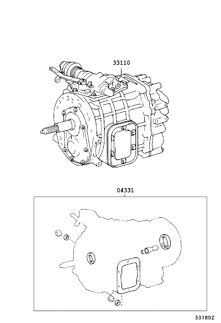  COASTER |  TRANSAXLE OR TRANSMISSION ASSY GASKET KIT MTM