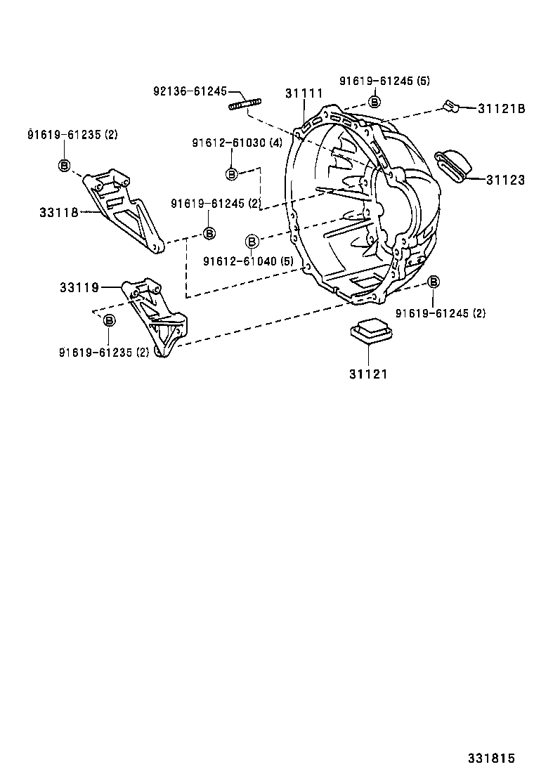  COASTER |  CLUTCH HOUSING TRANSMISSION CASE MTM