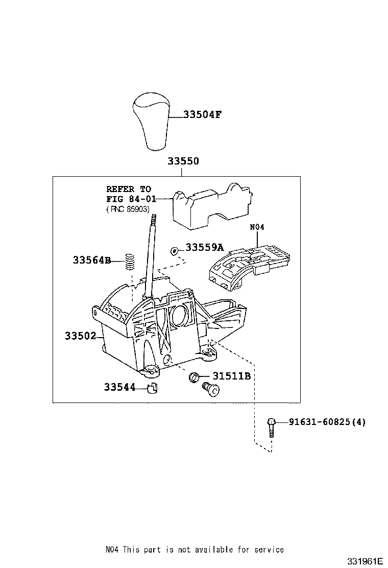  LAND CRUISER 120 |  SHIFT LEVER RETAINER