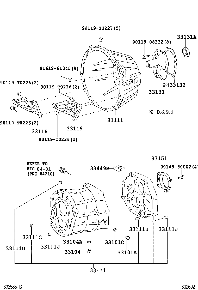  HILUX |  CLUTCH HOUSING TRANSMISSION CASE MTM