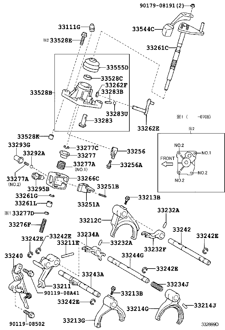  YARIS JPP |  GEAR SHIFT FORK LEVER SHAFT MTM