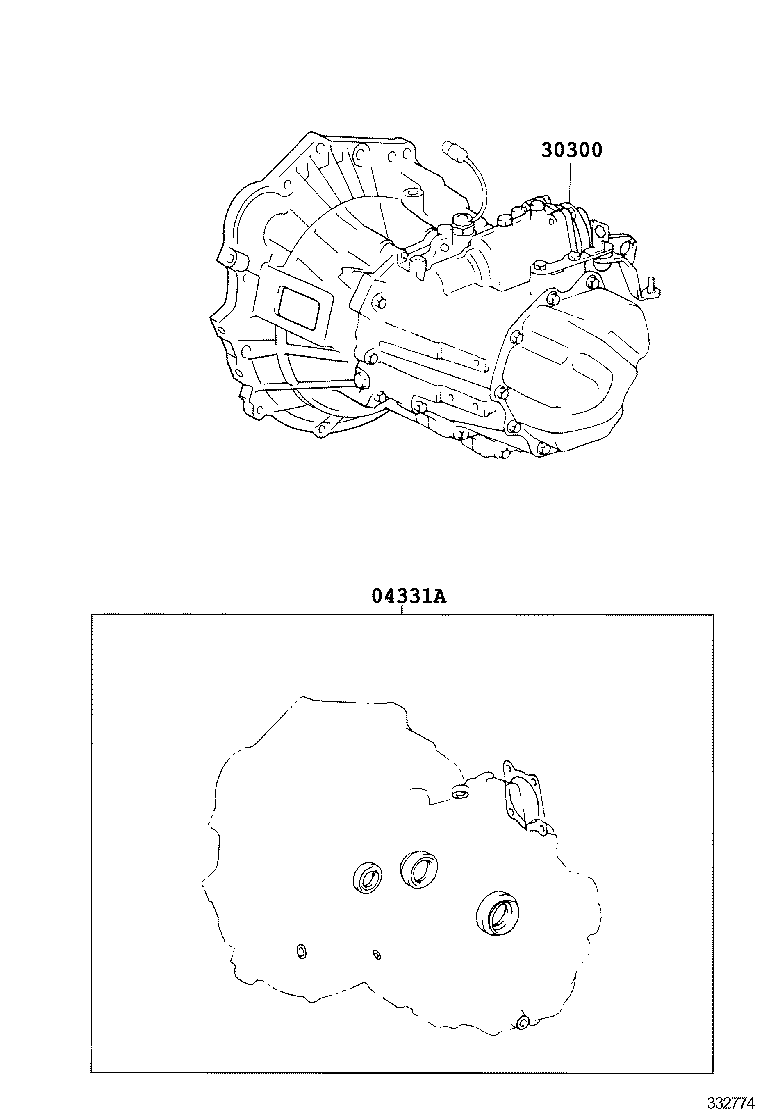 YARIS FRP |  TRANSAXLE OR TRANSMISSION ASSY GASKET KIT MTM