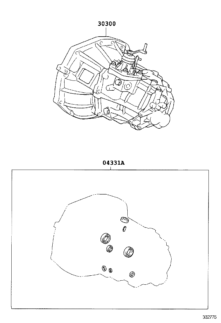  YARIS FRP |  TRANSAXLE OR TRANSMISSION ASSY GASKET KIT MTM