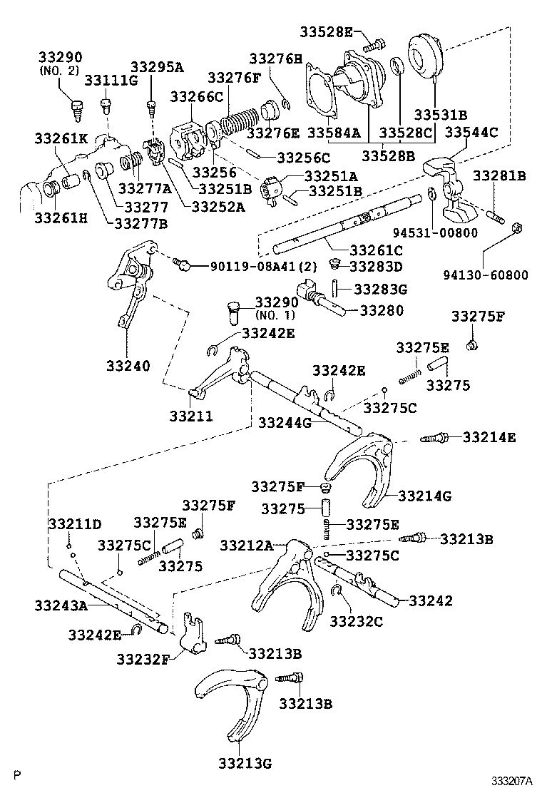  YARIS JPP |  GEAR SHIFT FORK LEVER SHAFT MTM